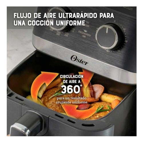 Combo Oster Licuadora+cafetera+batidora+freidora Negro/plata