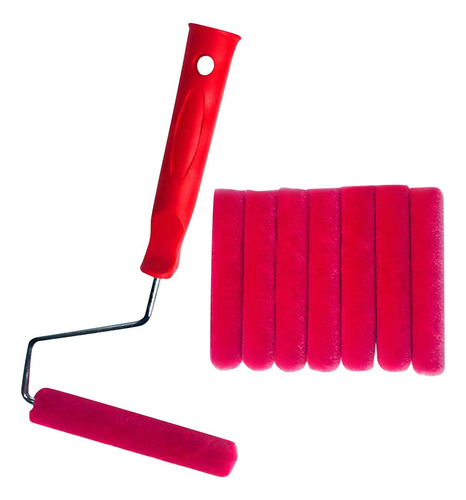 Kit De Rodillos De Pintura Rodillo Pincel Para Esmaltes