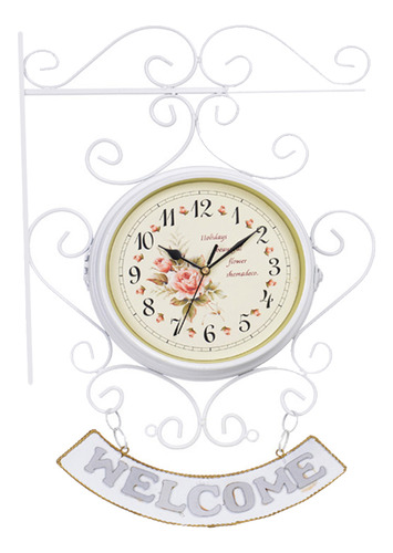 Reloj De Pared Europeo De Doble Cara, Estilo Rústico De Hier