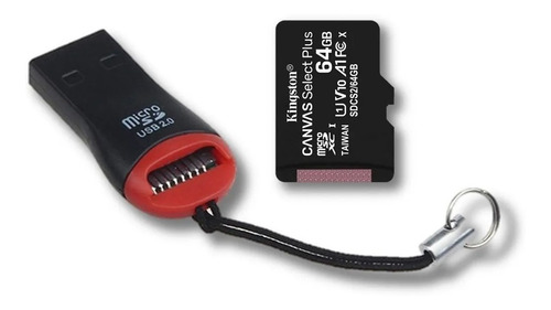Lector Tarjetas ( Card Reader) Micro Sd Usb 2.0 (silbato) Roja