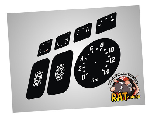 Calcos Jeep Willys / Kit De Instrumental X 7