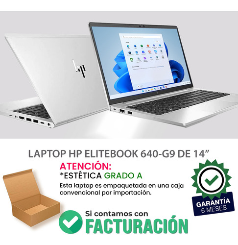 Laptop Hp Elitebook Core I7 12th 16gb Ram 256gb Ssd + Mouse (Reacondicionado)