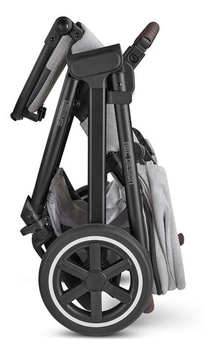 Carrinho Bebe Reversível Compacto Travel System Abc Design Cor Mineral