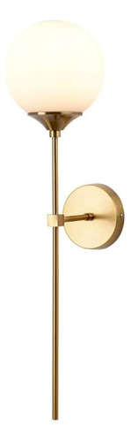 Simple Moda Moderno Oro Montado En La Pared Sconce Globe Gla