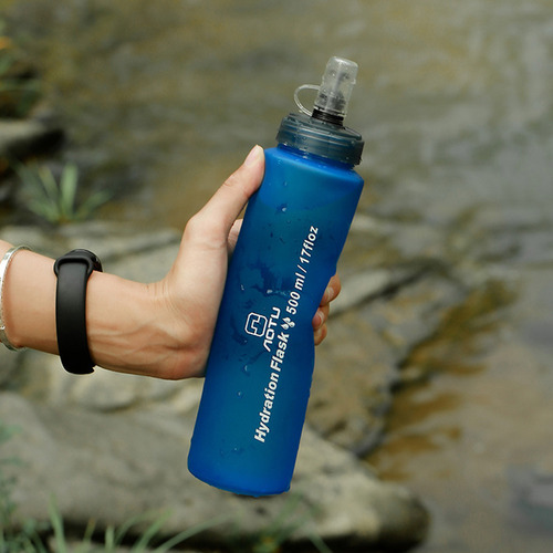 Frasco De Tpu Para Correr, Plegable, Flexible, Para Agua Bla