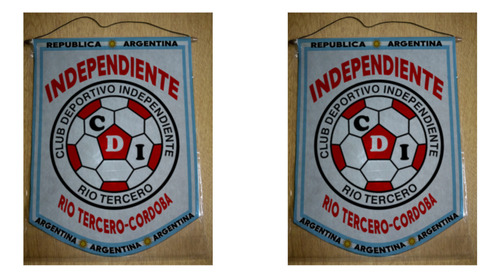 Banderin Mediano 27cm Independiente De Rio Tercero