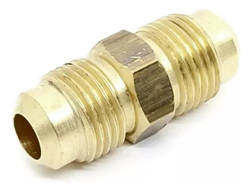 Kit 2 União Niple Latão 1/2 Sae Tubo Cobre C/ Porcas
