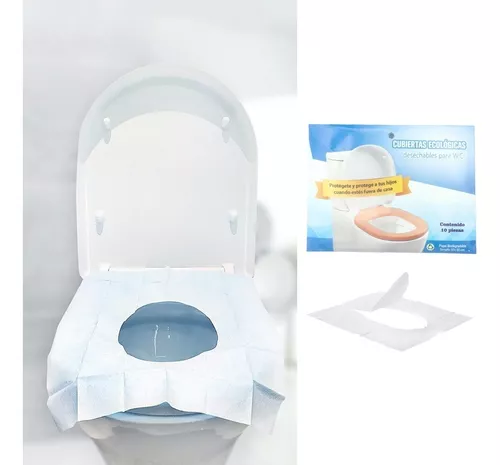 Cubierta Desechable Biodegradable Para Baño Wc Inodoro 10 Pz