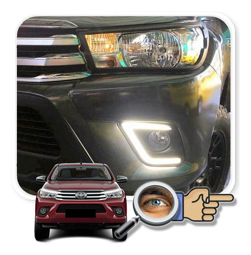 Hilux 2016 21 Drl P/ Faros Antinieblas Dx Todas Tuningchrome