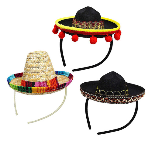 Cinco De Mayo Fiesta Headbands 3 Pack Party