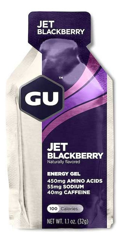 Suplemento Deportivo Gel Energético Gu Jet Blackberry Full