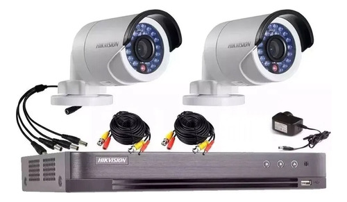 Camara Kit Hikvision Dvr 7216 Full 1080 + 2 Bullet + Cable