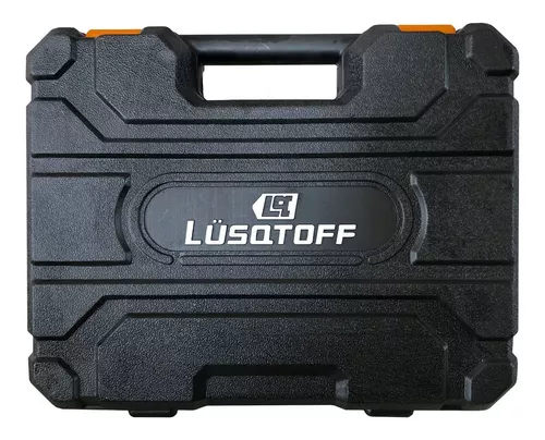 Taladro Atornillador Bateria 12v Lusqtoff + Kit Heramientas Color Naranja  Frecuencia 50