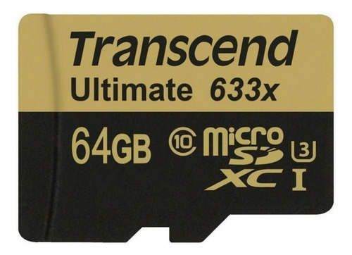 Cartão Microsdxc 64gb Transcend Class 10 Uhs-i Ultimate 633x
