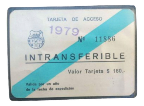 Credencial Antigua, Casino Viña Del Mar/// 1979