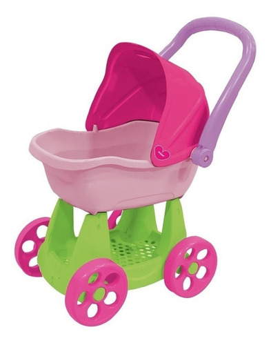Imagen 1 de 3 de Carriola Para Muñecas Prinsel Mommy Mecedora Asa Reversible