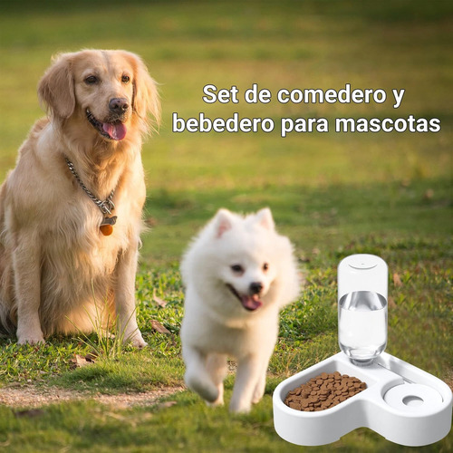 Set De Comedero Y Bebedero Para Mascotas, Comedero Y