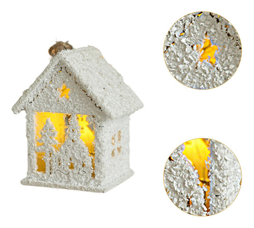 2 Casa De Nieve Navideña, Adorno Navideño Para Estilo A