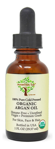 Mountain Top Argan Oil Usda Organic 100% Pure Cold Pressed .