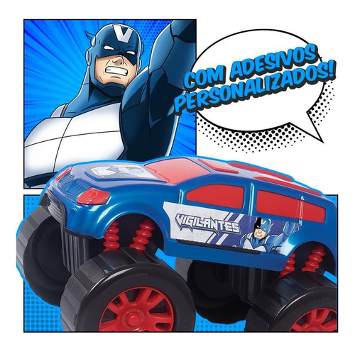 Imagem 3 de 5 de Carrinho Infantil Big Foot Capitão Universal Menino Mielle