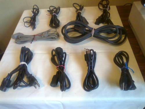 Cables De Poder Computadoras, Monitores Y Ups Operativos.