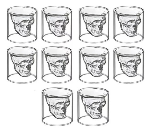 Gcc Copas De Cristal Calavera Halloween Vasos Vino Tequila