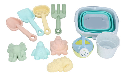 Set De Playa Sand Toys, Juego De Baldes Y Palas Plegables