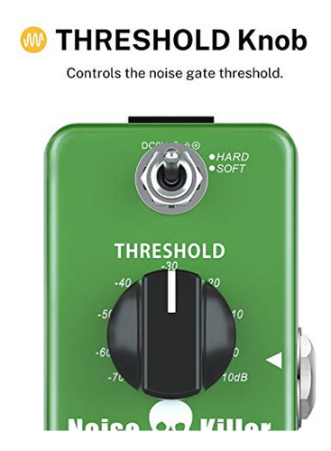 Pedales Guitarra Donner Noise Gate Pedal, Noise Killer Peda