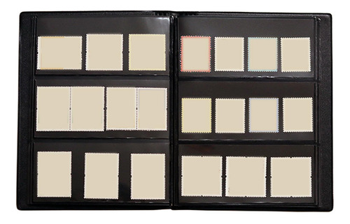 Plastic Stamp Album 10 Sheets (20) Stamp Collection Brown