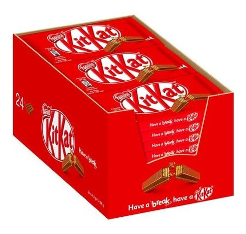 Chocolate Nestlé Kit Kat Ao Leite C/24x41,5g
