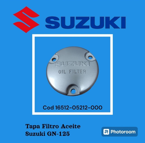 Tapa Filtro Aceite Suzuki Gn-125