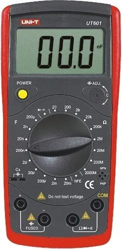 Imagen 1 de 5 de Capacimetro Cr Digital Resistencia Diodo Ut601 Tester Uni-t