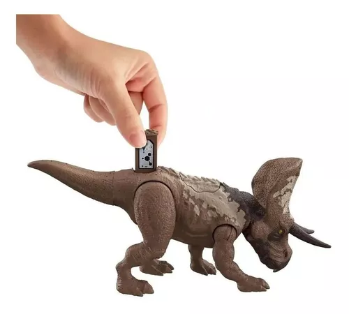 Jurassic World - Figura dinossauro T-Rex passo e ataque, JURASSIC WORLD