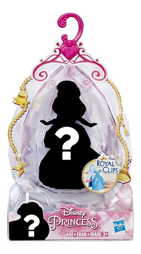 Boneca Disney Mini Princesa Royal Clip Surpresa Hasbro E3049