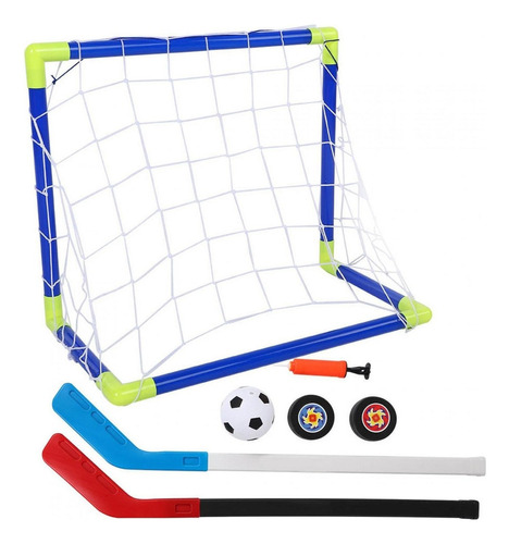 Kit De Portería De Hockey Para Fútbol Infantil, 2 En 1, Futb
