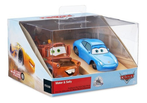Disney Store Cars Mater & Sally A Fricción Metal Die Cast