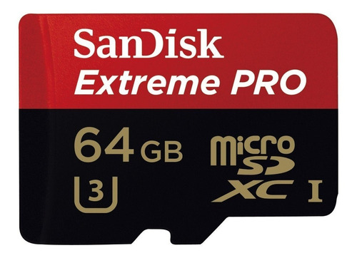 Sandisk Extreme Pro 64gb Uhs-i U3 Micro Sdxc Micro Sd