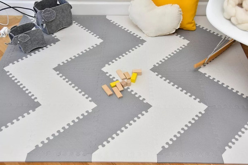 Imagen 3 de 8 de Piso Goma Eva Encastrable Bebe Alfombra Multiply Nordico