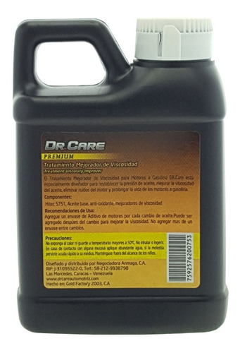 Mejorador De Viscosidad Dr Care 250 Ml Aditivo Aceite Motor