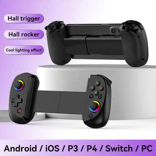 Joystick Telescópico De Control De Juegos D8 Con Luz Rgb