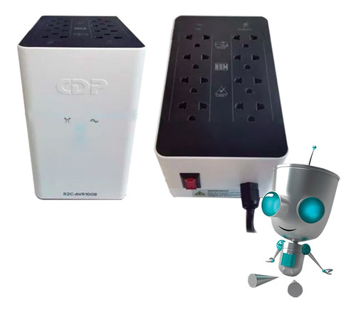 Imagen 1 de 7 de Regulador De Voltaje Cdp / Quasad/ 1000va / 8 Tomas / 4 Usb