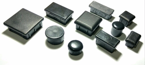 2 Unidades De Tampa De Metalon 50mm X 100mm, Plastico, Preto