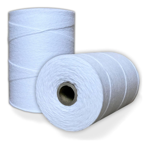 Hilo De Trama De Telar De Algodón 100% (blanco Puro), ...