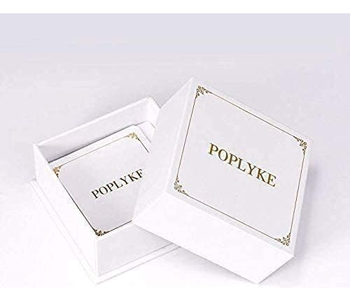 Poplyke, Tobilleras De Plata De Ley 925 Con Diseño De Mal De