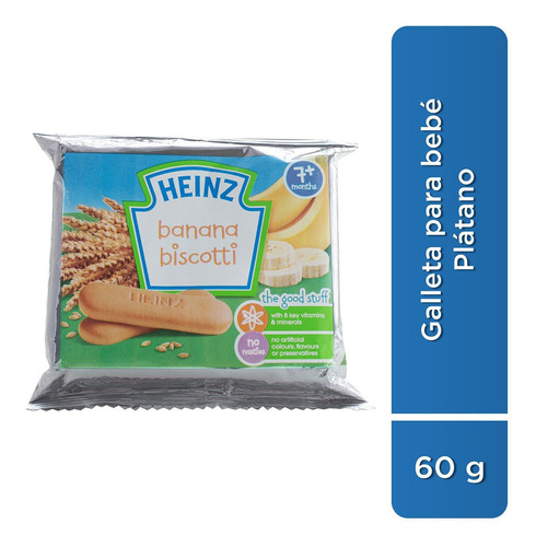 Galletas Para Bebé Heinz Biscotti Banana 60g