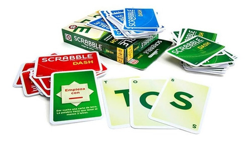 Scrabble Dash Juego Cartas Ruibal Naipes Mattel Original