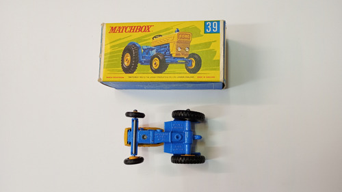 Ford Tractor No 39 Matchbox Lesney Caja Original Azul Acero (Usado)