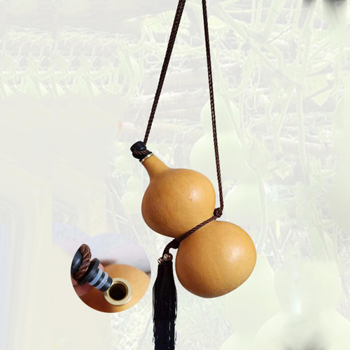 Cadera Con Base Con Borla Cuerda Calabaza Botella Bebida
