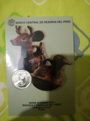 Moneda De Coleccion Blister Riqueza Y Orgullo Vicus Piura