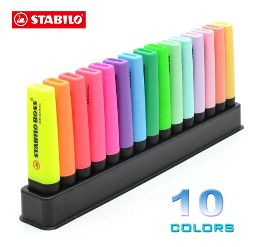 Stabilo Boss - Rotulador De Lápices (10 Colores)